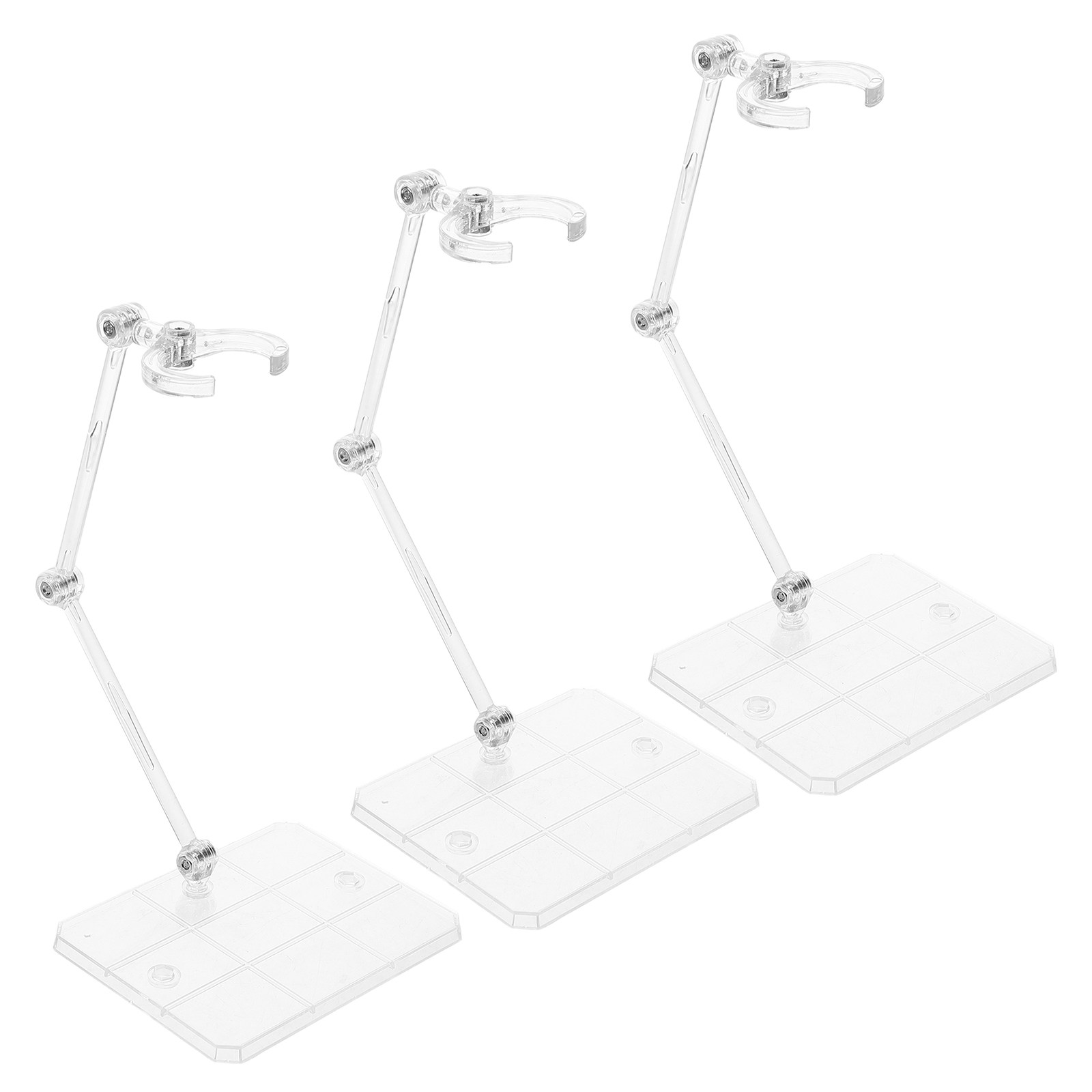 3Pcs Transparent Figure Suppor - Action Figure Stand 评论和价格