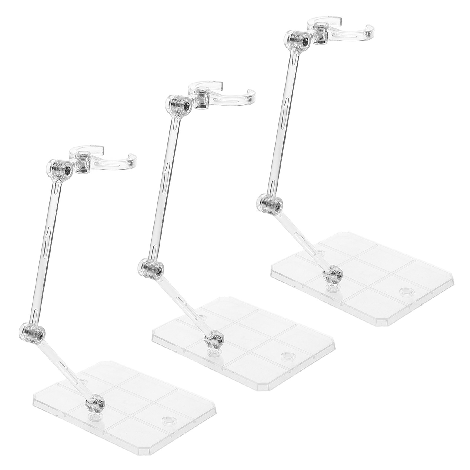 3Pcs Transparent Figure Suppor - Action Figure Stand 评论和价格